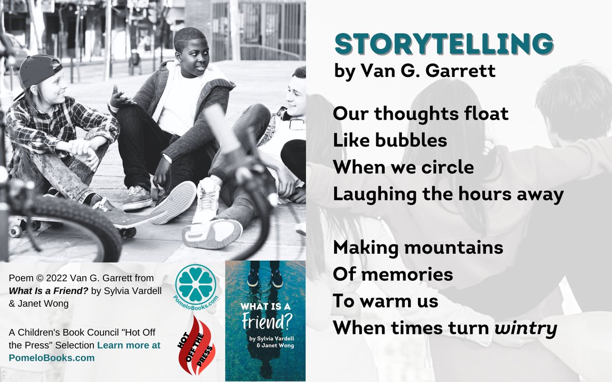 vanggarrett1's tweet photo. I'm happy to announce that my work appears in WHAT IS A FRIEND?
What an honor!
Thank you, @janetwongauthor and @SylviaVardell!
#vangpoet #vantastic #vanggarrett @pomelobooks @versifybooks @HarperStacks @HarperChildrens @HarperCollins @Forever21PBs @TXLiteracyEd https://t.co/1Lzdel0oi4