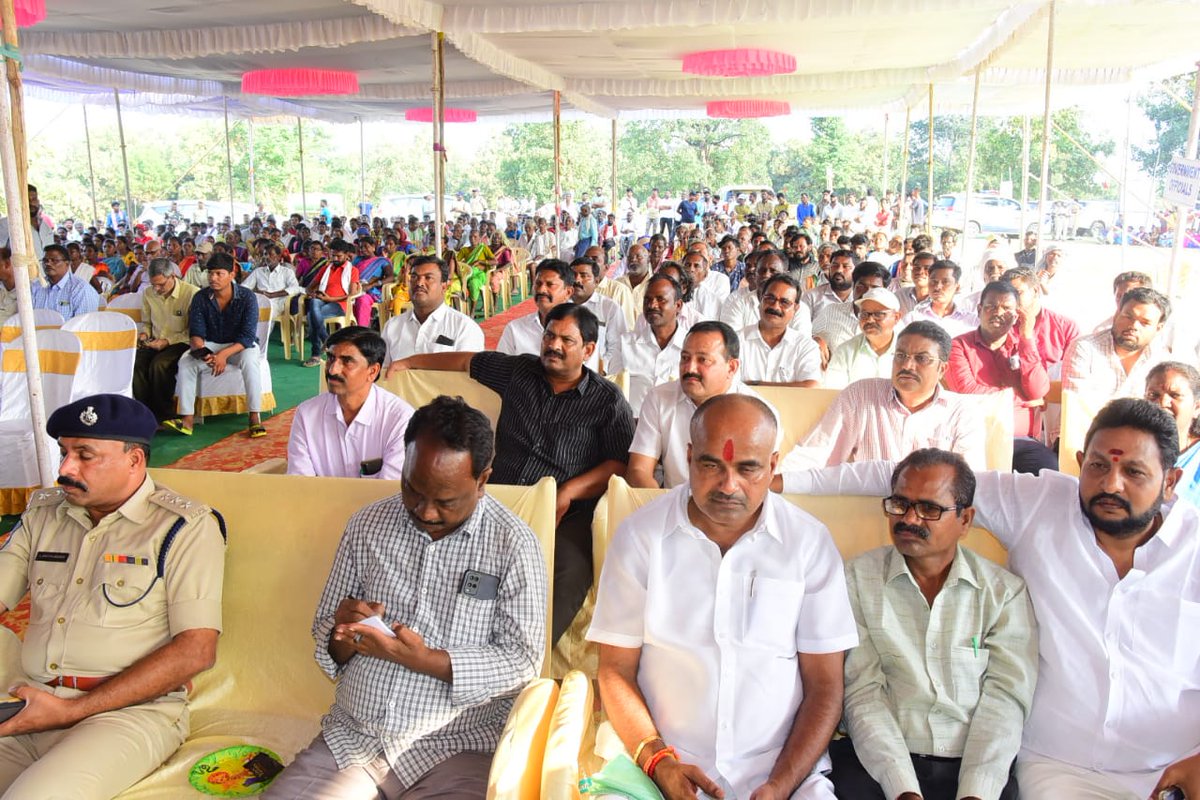 Happy to begin  relocation of villages from core area of Kawal Tiger Reserve, Nirmal, Telangana. Two villages being relocated with Rs.21.20 Crs budget...what a noble beginning...Kudos to the team KTR..
