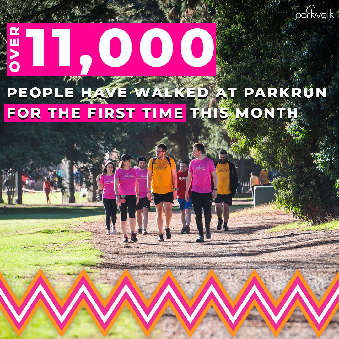 This month we have welcomed over 11,000 people to walk at parkun for the first ever time! Will you join them tomorrow to #parkwalk? 🌳 #loveparkrun
