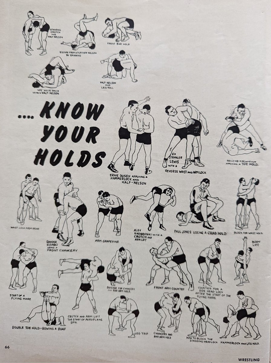 cory on X: "Do you know your hammerlocks from your crotch and arm holds?  Learn with some of yesteryear's biggest mat stars, including Ernie Dusek,  Ed Lewis, and more! #wrestling https://t.co/7HxvNVYRWS" /