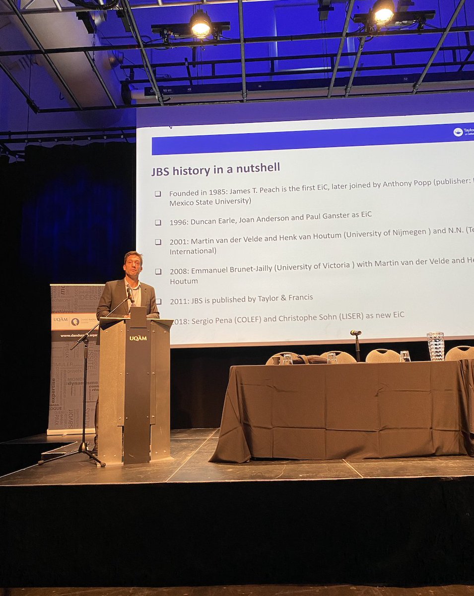 Association for Borderlands Studies (@absborders) on Twitter photo At the <a href="/Border_Walls/">Borders and Border Walls</a> conference, <a href="/ChristopheSohn/">Sohn Christophe</a> editor in chief, presents the <a href="/jborderstudies/">Journal of Borderlands Studies</a>
Interested in submitting a manuscript? You can find the guidelines here 👇
tandfonline.com/action/authorS… At the <a href="/Border_Walls/">Borders and Border Walls</a> conference, <a href="/ChristopheSohn/">Sohn Christophe</a> editor in chief, presents the <a href="/jborderstudies/">Journal of Borderlands Studies</a>
Interested in submitting a manuscript? You can find the guidelines here 👇
tandfonline.com/action/authorS…