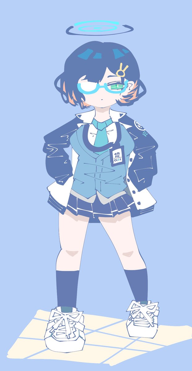 「もう今日は飲み会で描く気力ない#ブルアカ #ブルーアーカイブ 」|さささ羊(4/16ブルマ6一般参加)のイラスト