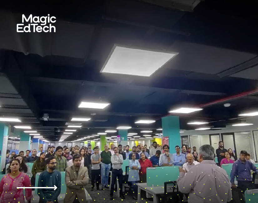 magicedtech's tweet image. We&apos;ve had an amazing October, with lots happening over the last few weeks. From Magic&apos;s Leaders sharing Business updates in our Townhall, to ringing in Diwali with the Machine Gun Band!

#FunAtWork #October #MagicEdTech #TeamWork #GreatPlaceToWork #GPTW #Software #EdTech