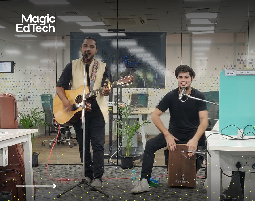 magicedtech's tweet image. We&apos;ve had an amazing October, with lots happening over the last few weeks. From Magic&apos;s Leaders sharing Business updates in our Townhall, to ringing in Diwali with the Machine Gun Band!

#FunAtWork #October #MagicEdTech #TeamWork #GreatPlaceToWork #GPTW #Software #EdTech