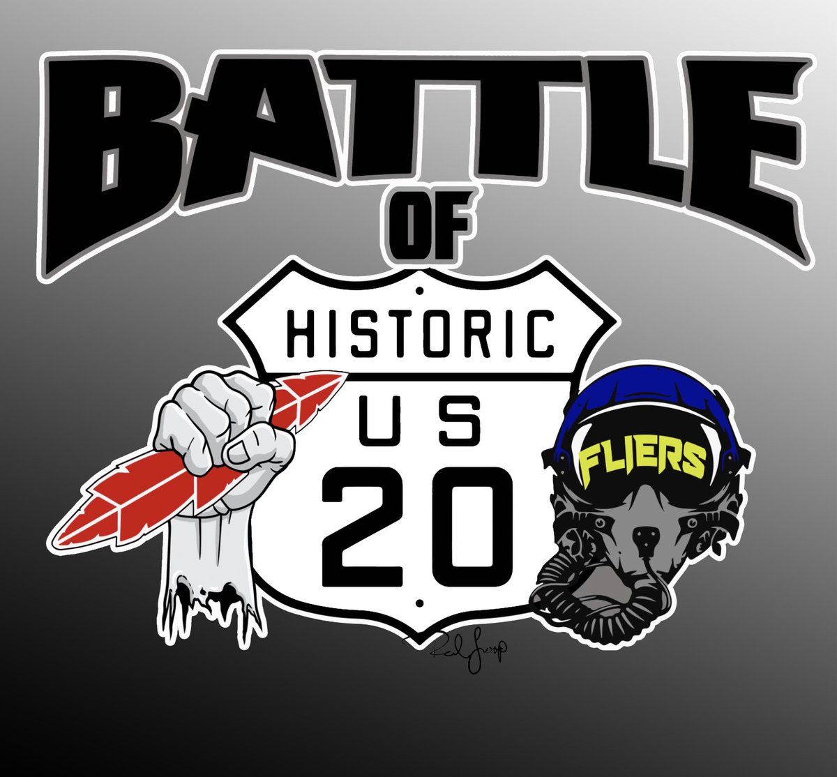 redloopclothing's tweet photo. Battle of Route 20!! Last regular season game at BAF tonight. #GoRed #redloopclothing #shoplocal https://t.co/SZ4et6VZAi