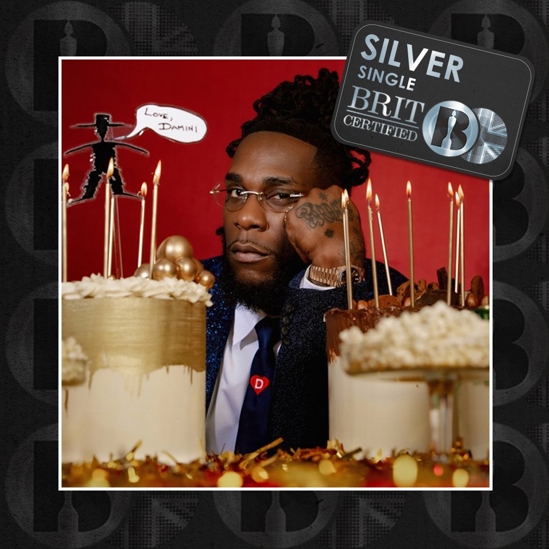 BRITs's tweet photo. 'For My Hand', the single by @burnaboy featuring @edsheeran, is now #BRITcertified Silver https://t.co/7roLQ3TfaL