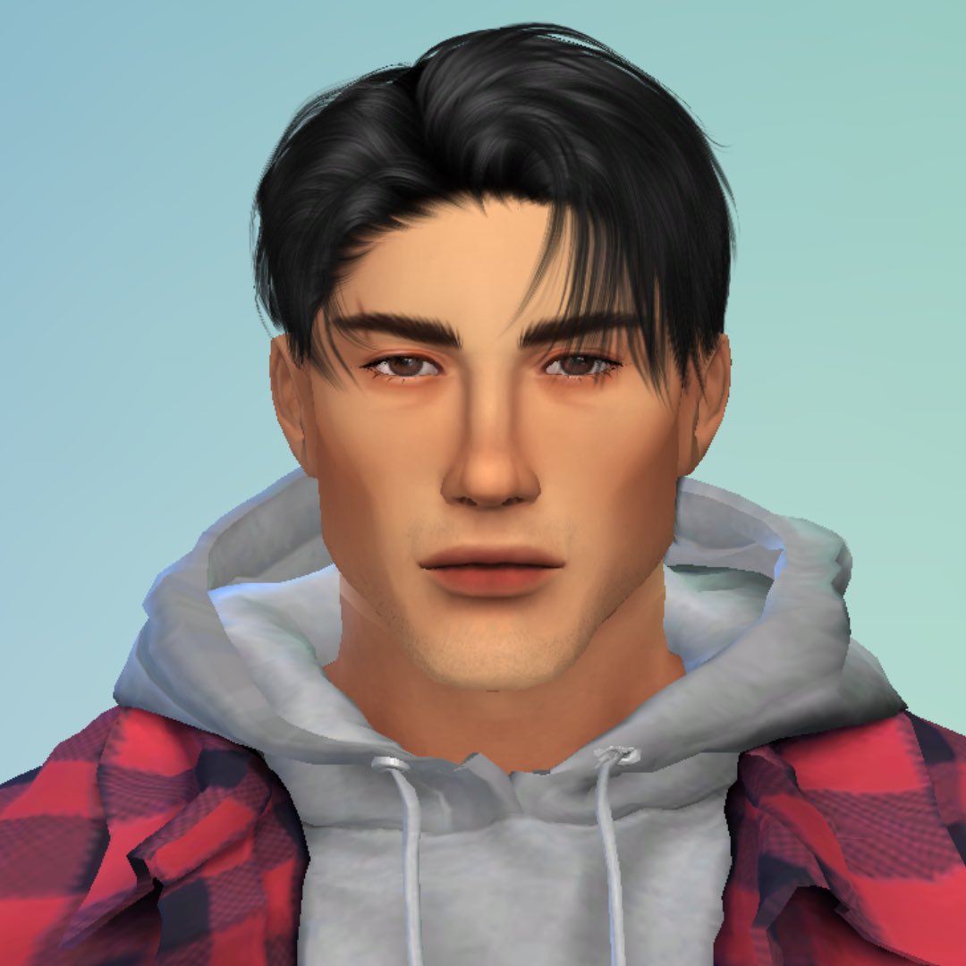 curvytrait's tweet photo. I’m so proud of this male sim I made 🥹 but beard or no beard? https://t.co/YTg9dvL4Lb