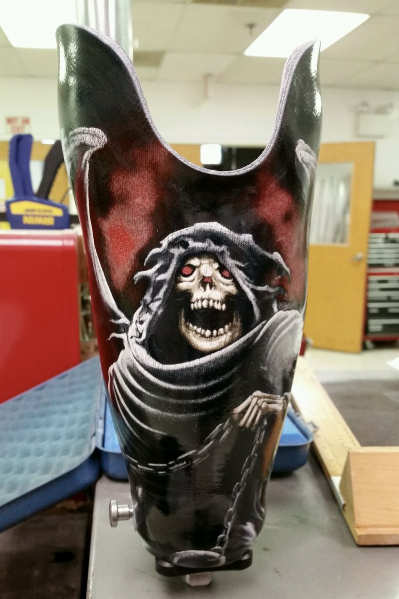 Allied_OP's tweet photo. Whether something spooky, glittery, or natural, the possibilities are endless when it comes to #CustomSockets 🦿

Check out one of our scariest of sockets just in time for Halloween season👻 #FabricationFriday https://t.co/H4bW26rWlW