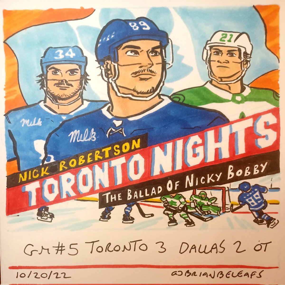 Game #5 Toronto 3 V Dallas 2 #LeafsForever #TorontoMapleLeafs  #GoLeafsGo #LeafsNation
#NickRobertson #AustonMatthews #JasonRobertson #TalladegaNights #NickyBobby #LittleNicky