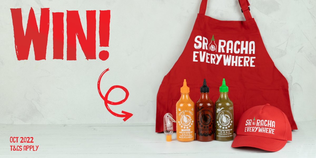 Sriracha_FG's tweet photo. PSA for Sriracha fans - it's giveaway time! Make sure to FOLLOW + RT for your chance to #WIN some Flying Goose goodies! 🌶

#FreebieFriday https://t.co/xmhujbQOfp