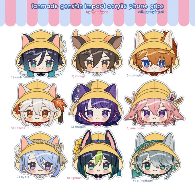 【RTs  】 SH0P OPEN! genshin phone grips, wooden charms and tote bags are now available for PO until 6 Nov  GIVEAWAY -  &amp; RT to enter, tag 2 ppl for 2nd entry- winner gets S$50 st0re voucher- ends 29 Oct!  #原神 