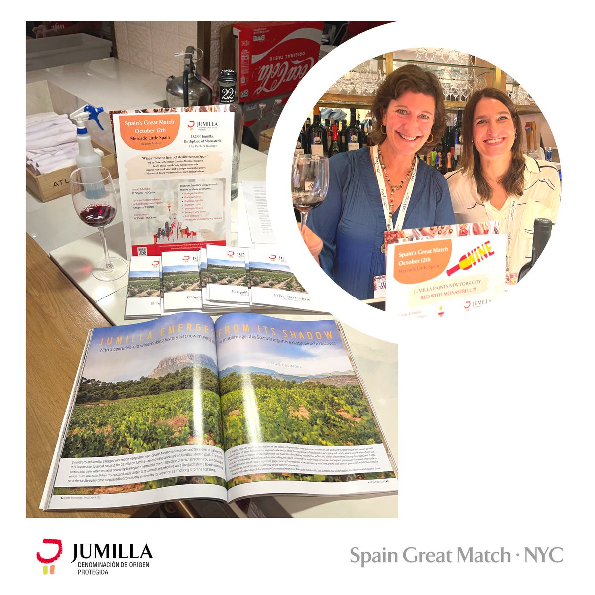 We ❤️ NYC - DOP Jumilla at Spain's Great Match NYC 22 <a href="/SpainFoodWineUS/">Foods & Wines From Spain US</a> 🗽Thank you for a fantastic experience. We LOVE that you LOVE #Monastrell from Jumilla. 📣 Carolina M. Origone and Evan Goldstein, M.S. led the seminar "Jumilla: wines from the heart of Mediterranean Spain".