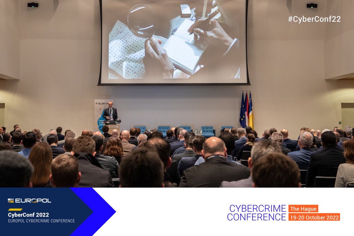 📍 This week Europol saw 300+ experts from law enforcement, the private sector & academia convene at our HQ for @EC3Europol’s #CyberConf22. The 2-day event examined the challenges & opportunities that the digital age present to policing. Details ⤵️ ow.ly/3jRc50Lhx63