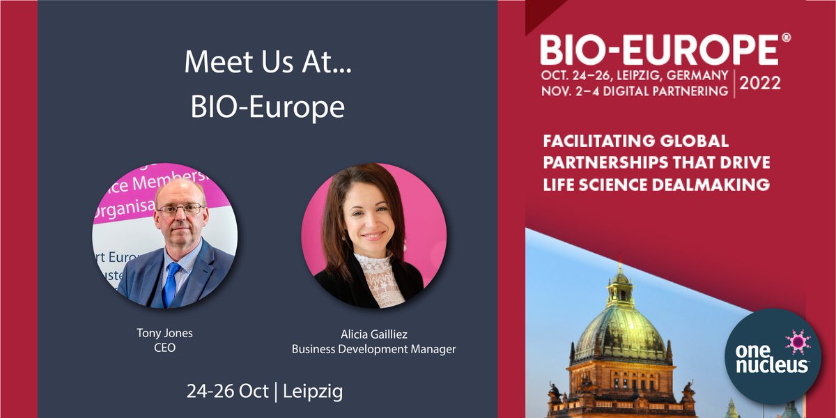 One Nucleus (@onenucleus) on Twitter photo Meet Tony Jones and Alicia Gailliez on stand #26 at #BioEurope. Representing One Nucleus along with Asahi Kasei, <a href="/precisionlifeAI/">PrecisionLife</a>, <a href="/Precision4Med/">Precision for Medicine</a>, <a href="/LonzaGroup/">Lonza</a>, <a href="/SimbecOrion/">Simbec-Orion</a>, <a href="/TheQuadram/">Quadram Institute</a>, <a href="/curileum/">Curileum Discovery</a>, @dlrcltd, <a href="/ICR_London/">The ICR</a>, <a href="/leaf_expression/">Leaf Expression Systems 🌱🧪</a> - See you there!
<a href="/EBDgroup/">EBD Group</a> Meet Tony Jones and Alicia Gailliez on stand #26 at #BioEurope. Representing One Nucleus along with Asahi Kasei, <a href="/precisionlifeAI/">PrecisionLife</a>, <a href="/Precision4Med/">Precision for Medicine</a>, <a href="/LonzaGroup/">Lonza</a>, <a href="/SimbecOrion/">Simbec-Orion</a>, <a href="/TheQuadram/">Quadram Institute</a>, <a href="/curileum/">Curileum Discovery</a>, @dlrcltd, <a href="/ICR_London/">The ICR</a>, <a href="/leaf_expression/">Leaf Expression Systems 🌱🧪</a> - See you there!
<a href="/EBDgroup/">EBD Group</a>