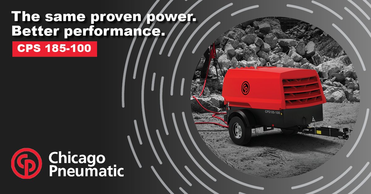Ready to work? The new and improved CPS 185 features a Kohler engine that provides ample power to operate the compressor continuously at full-load. Get the product details: bit.ly/3SrlMfb
