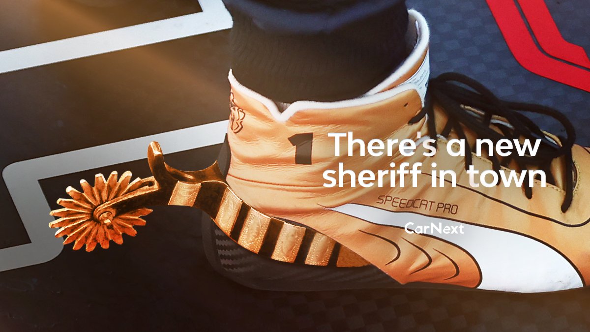 Hold your horses, the champion has arrived! 
#MaxVerstappen #KeepPushing #UnleashTheLion #F1 #Formula1