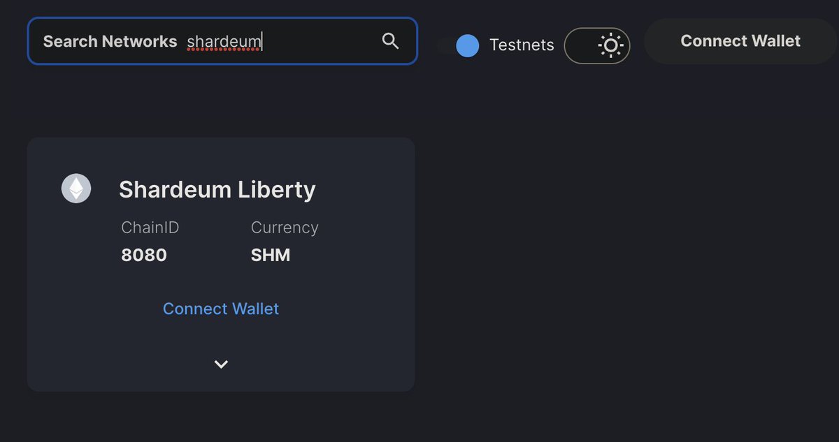 ahboyash's tweet photo. 4/ Configuring Metam*sk
a) Manual input
• Network name: Shardeum Liberty
• Network URL: https://t.co/qVoY8H79mm
• Chain ID: 8080
• Currency symbol: SHM
• Block explorer URL: https://t.co/tORbd6mFYP

or

b) https://t.co/EEOxKwCWvd to automatically add the network https://t.co/wlmKk7R7pZ