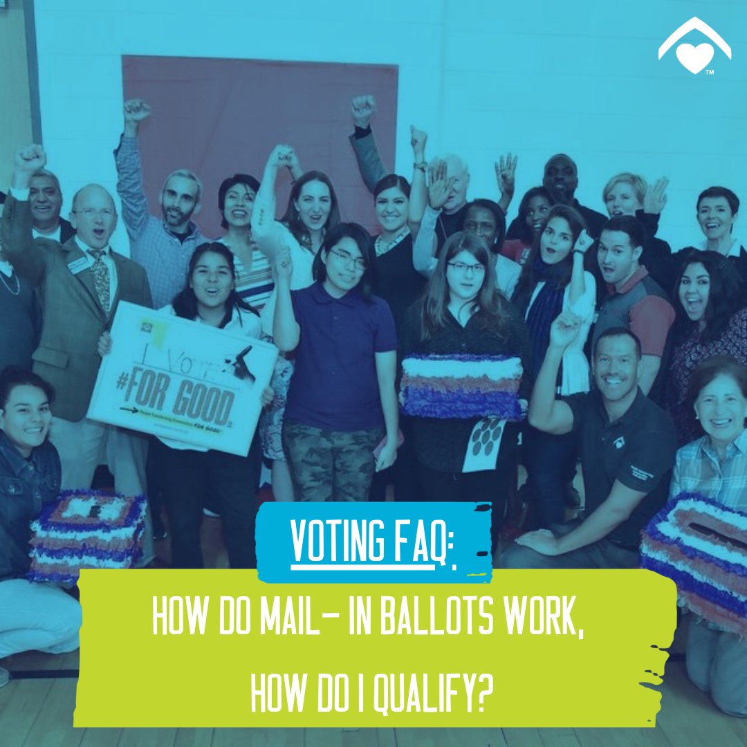 BakerRipley's tweet photo. #VotingFAQ: Mail-in ballots are only eligible for those who are 65+, disabled, pregnant and due to give birth 3 weeks before or after election day, or are out of the county during the election.
To apply for a mail-in ballot, follow this link: https://t.co/5Uc4siBh00
#bakerripley https://t.co/wJGZRoveVU