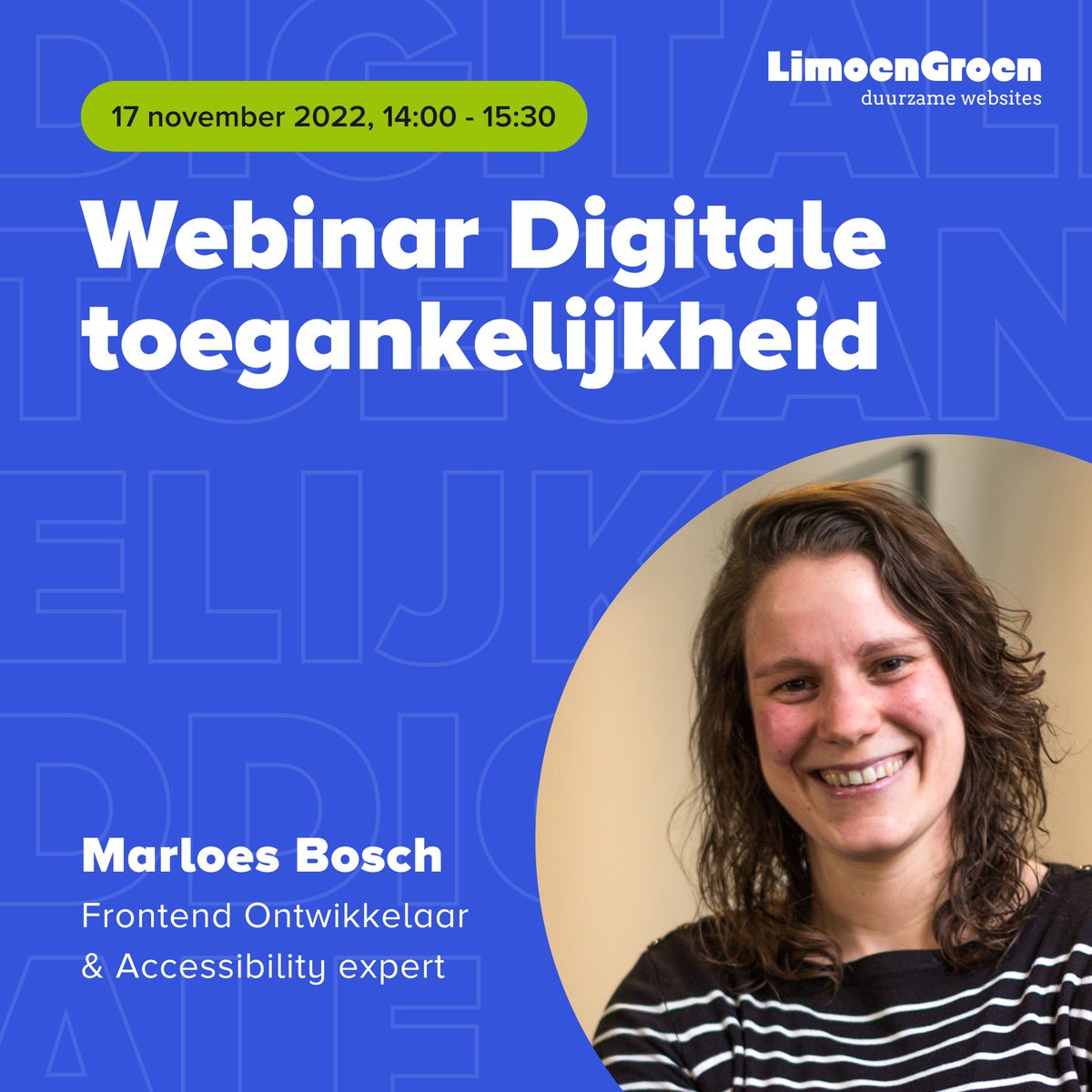 LimoenGroen (@limoengroen) on Twitter photo Heb jij je al aangemeld voor ons webinar over #DigitaleToegankelijkheid? Op 17 november deelt <a href="/marloes_bosch/">Marloes Bosch</a> haar beste tips & trucs en legt ze uit hoe #Toegankelijkheid ervoor zorgt dat je website beter presteert. Ben jij erbij? Schrijf je in via forms.gle/jTfJgmdZC4ch2dโฆ. Heb jij je al aangemeld voor ons webinar over #DigitaleToegankelijkheid? Op 17 november deelt <a href="/marloes_bosch/">Marloes Bosch</a> haar beste tips & trucs en legt ze uit hoe #Toegankelijkheid ervoor zorgt dat je website beter presteert. Ben jij erbij? Schrijf je in via forms.gle/jTfJgmdZC4ch2dโฆ.
