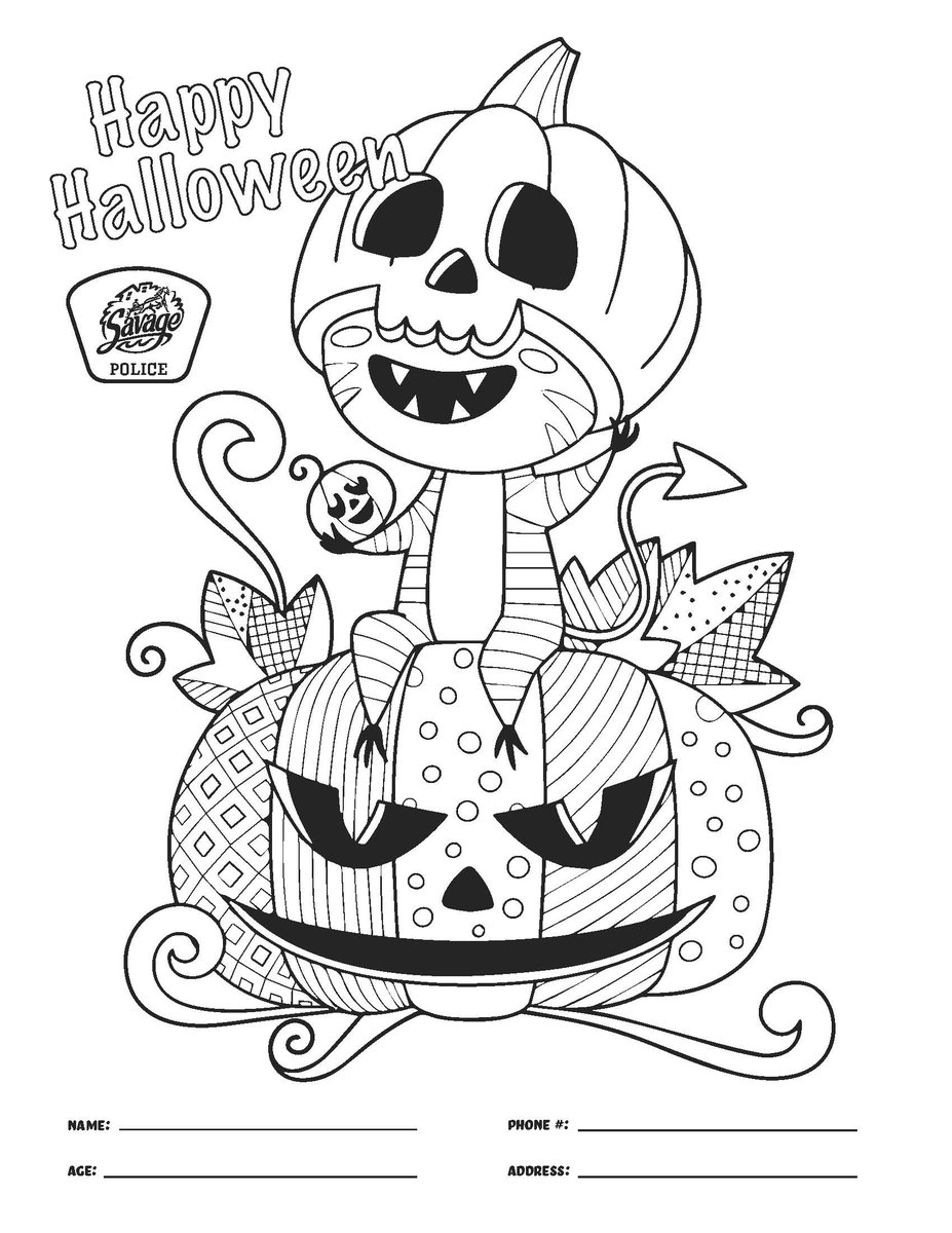 SavagePoliceDep's tweet photo. Don't forget to turn in your pictures for our coloring contest!  The last day to submit your picture is October 31st by 4:30 PM.  We will pick one winner in each age group and all participants will receive a coupon for a free personal pizza from Pizza Man! https://t.co/uZAlCGG1fg