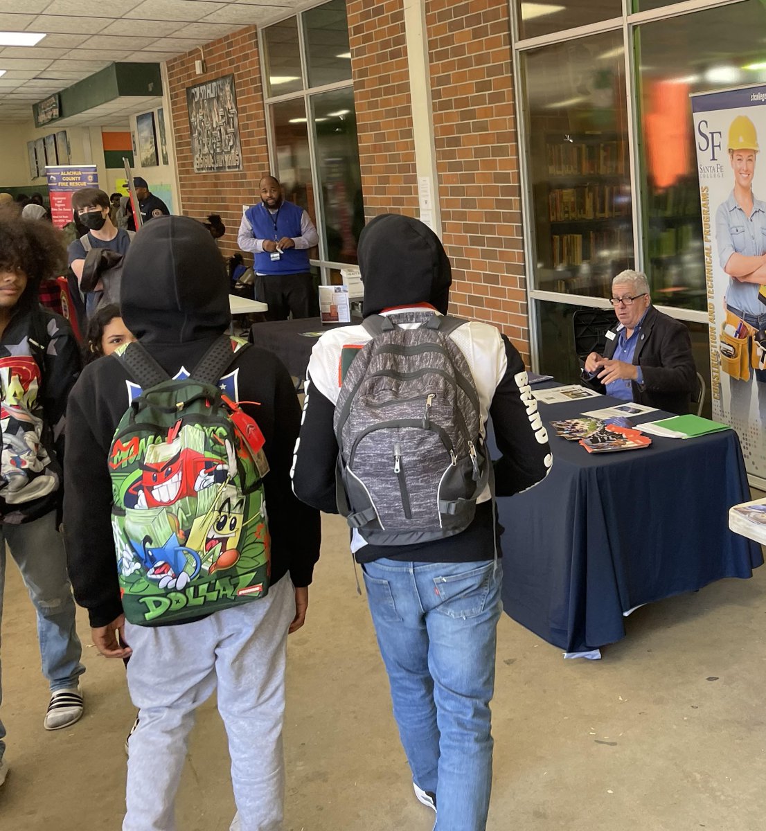 Students at Eastside High heard from businesses, the military, public agencies and other employers about the many opportunities available to them during yesterday's Career Day event. Rams are looking to the future!