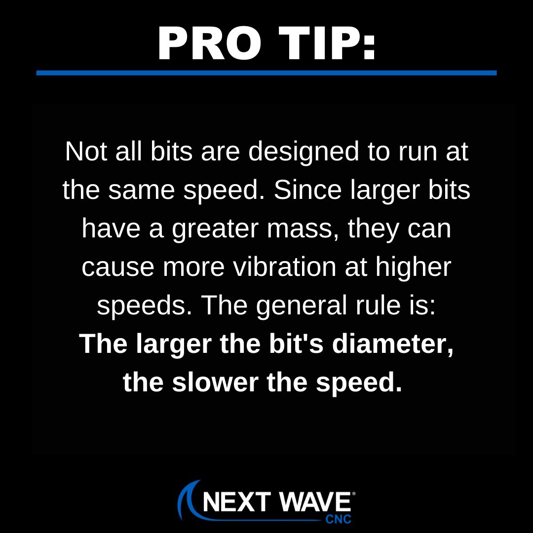 nextwavecnc's tweet image. Be sure to adjust your router speed when using different bits. ow.ly/f8LM30srxIV