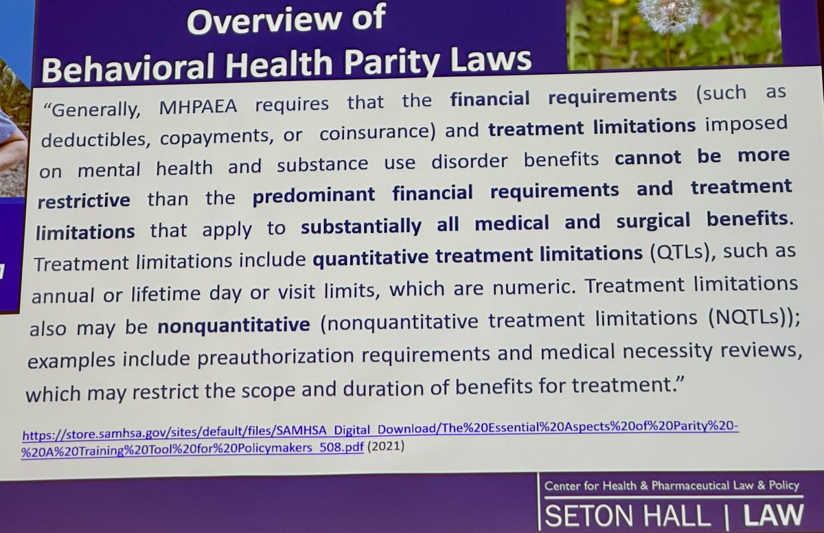nicolasterry's tweet photo. In the “weeds” of behavioral health NQTLs w/ @TaraRagone @SetonHallLaw as our Opening Keynote Speaker for the @IUMcKinney @iuhealthlaw @INHealthLawRev  #IHLRSymposium2022 #mentalhealth #law #mentalhealthparity https://t.co/mx1EuiSZeG