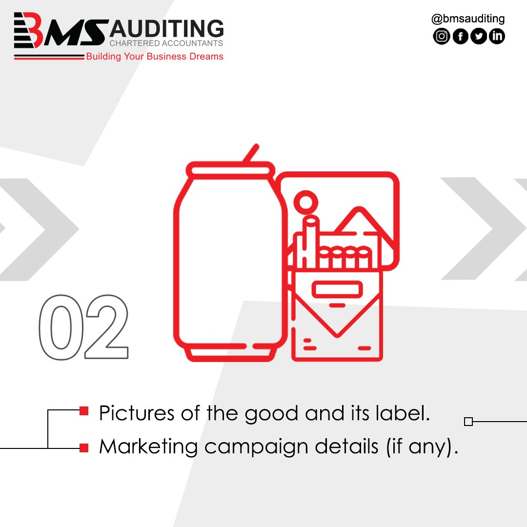 bms_auditing's tweet photo. Be ready with all these documents before registering your Excise goods! BMS provides exceptional excise tax registration services by complying with all the laws of the federal tax authority.
#excisetax #excisegoods #excisetaxregistration #taxationinDubai #UAEtax #BMSauditing #BMS https://t.co/K4sVgmtYAL