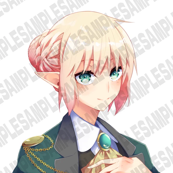 【個人依頼】友人の真澄さん( )のアイドレス用のPCキャラの立ち絵とアイコンを描きました!!久しぶりの立ち絵依頼なので頑張りました。 