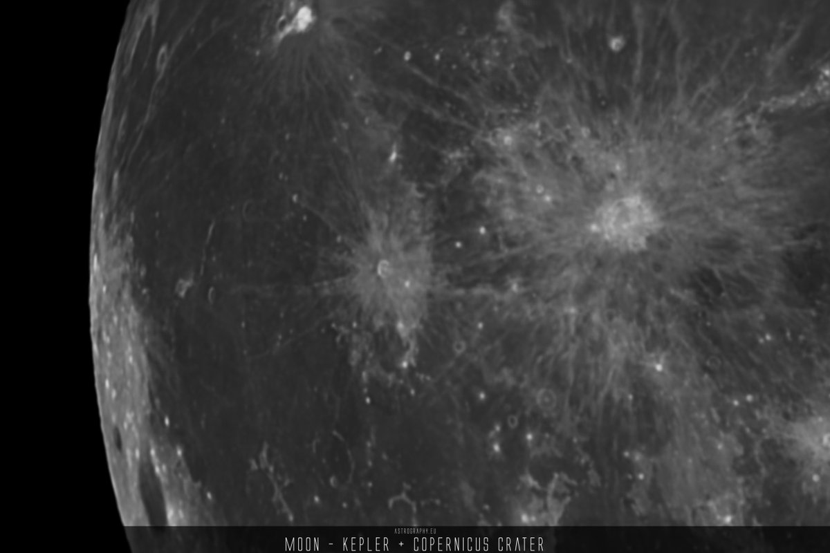 AstrophotoCamp's tweet photo. Astrophoto:  #Moon, 2022-10-09 - https://t.co/HT7qA3k4la - Some Lucky Imaging of the surface of the #Moon at 99,9%, a few minutes before Full #Moon with Barlow and APS-C. #Copernicus #Kepler #Tycho #Astronomy #Astrophotography #LuckyImaging #SolarSystem #Space https://t.co/pb1h2oOzTg