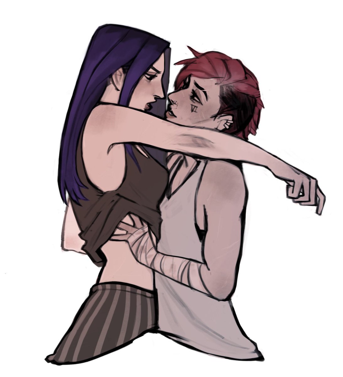 я везде запощу их потому что я уже не выдерживаю

#arcane #CaitlynxVi #arcanefanart #Caitlyn #Vi #LeagueOfLegends #アーケイン