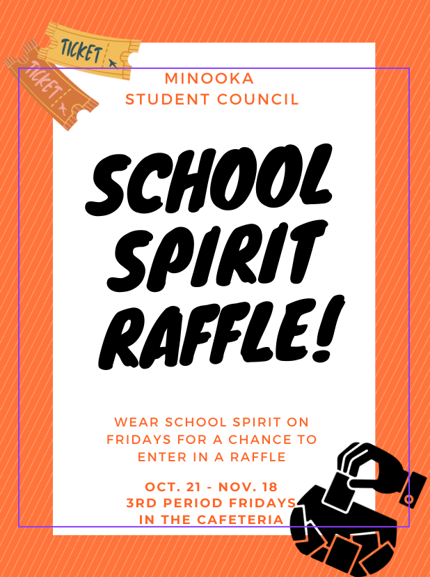 MCHS Student Activities / Clubs / Events (@mchsactivities1) on Twitter photo Attention all Students. If you are interested in showing your school spirit this month, then Student Council has the perfect opportunity for you. Every Friday during lunch, students have the chance to enter a raffle to win gift cards, spirit wear, and more! Attention all Students. If you are interested in showing your school spirit this month, then Student Council has the perfect opportunity for you. Every Friday during lunch, students have the chance to enter a raffle to win gift cards, spirit wear, and more!