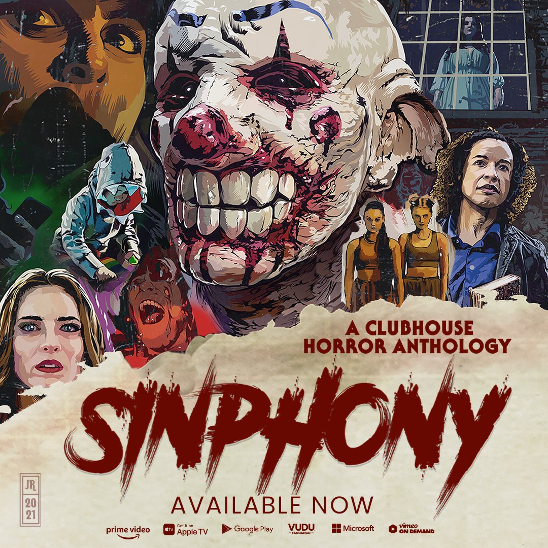 darkskyfilms's tweet photo. Here's where you can find @Clubhouse horror anthology @sinphony_film - directed by @kimmikillzombie @Sebbazile @Haley_Bishop @Moocuddy @JasonFilmDude @JasonRagosta @markapritchard #WesDriver #MichaelGalvan on digital NOW!

Perfect Halloween viewing! 🎃 

https://t.co/1rCIDkLacZ https://t.co/knTZqgBV5I