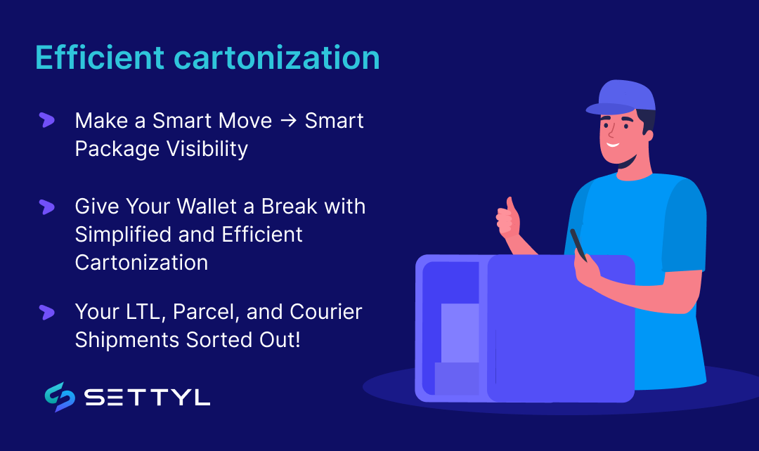 SettylCorp's tweet image. #Settyl #smartpackagevisibility Give Your Wallet a Break with Simplified and Efficient Cartonization

ow.ly/8Wqu50KS6P8

#LTL #parcel  #courier   #logistics #SupplyChain #RealTimeVisibility #SupplyChainVisibility #LowCode #LowCodePlatform  #MultiCountrySupplyChainSolution