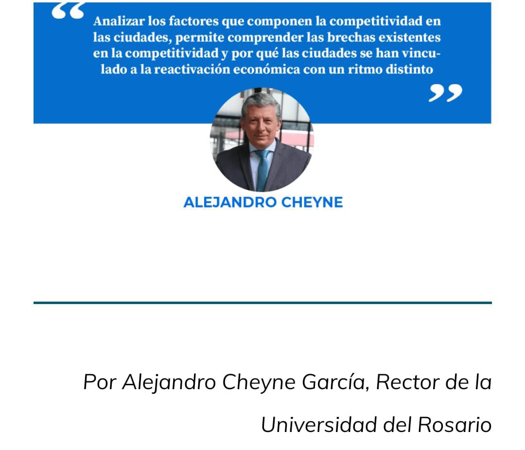 Te invitamos a leer la columna de nuestro rector <a href="/alejandrocheyne/">Alejandro Cheyne</a> sobre la evolución de las ciudades expuesta en el ICC 2022, que incentiva analizarnos cómo país para formular un trabajo conjunto entre la academia y las regiones.

lanotaeconomica.com.co/movidas-empres… 

#URRegión