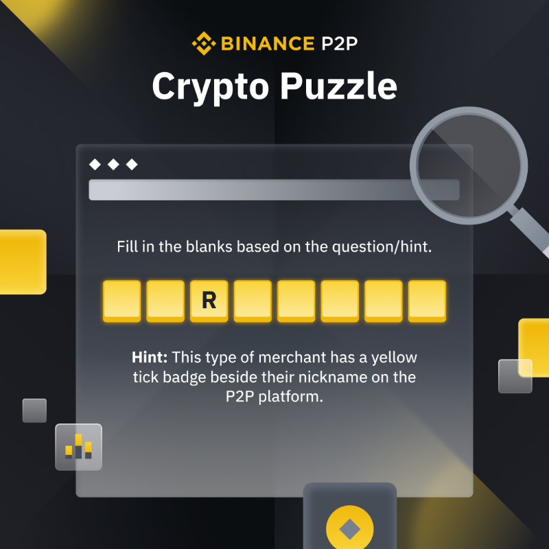 binance's tweet photo. If you're an active #Binance P2P user, this one should be easy.