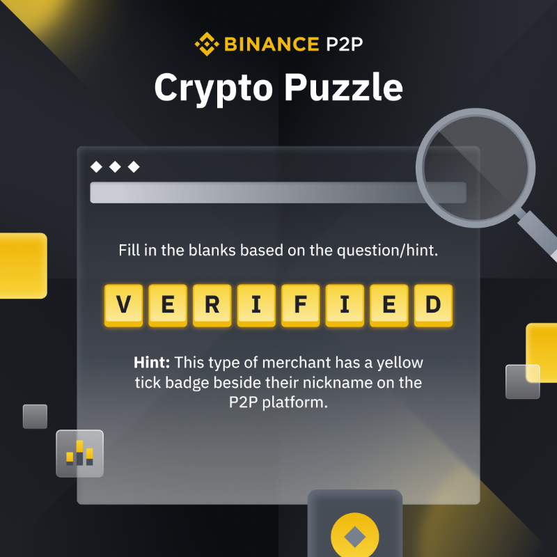binance's tweet photo. If you're an active #Binance P2P user, this one should be easy.
