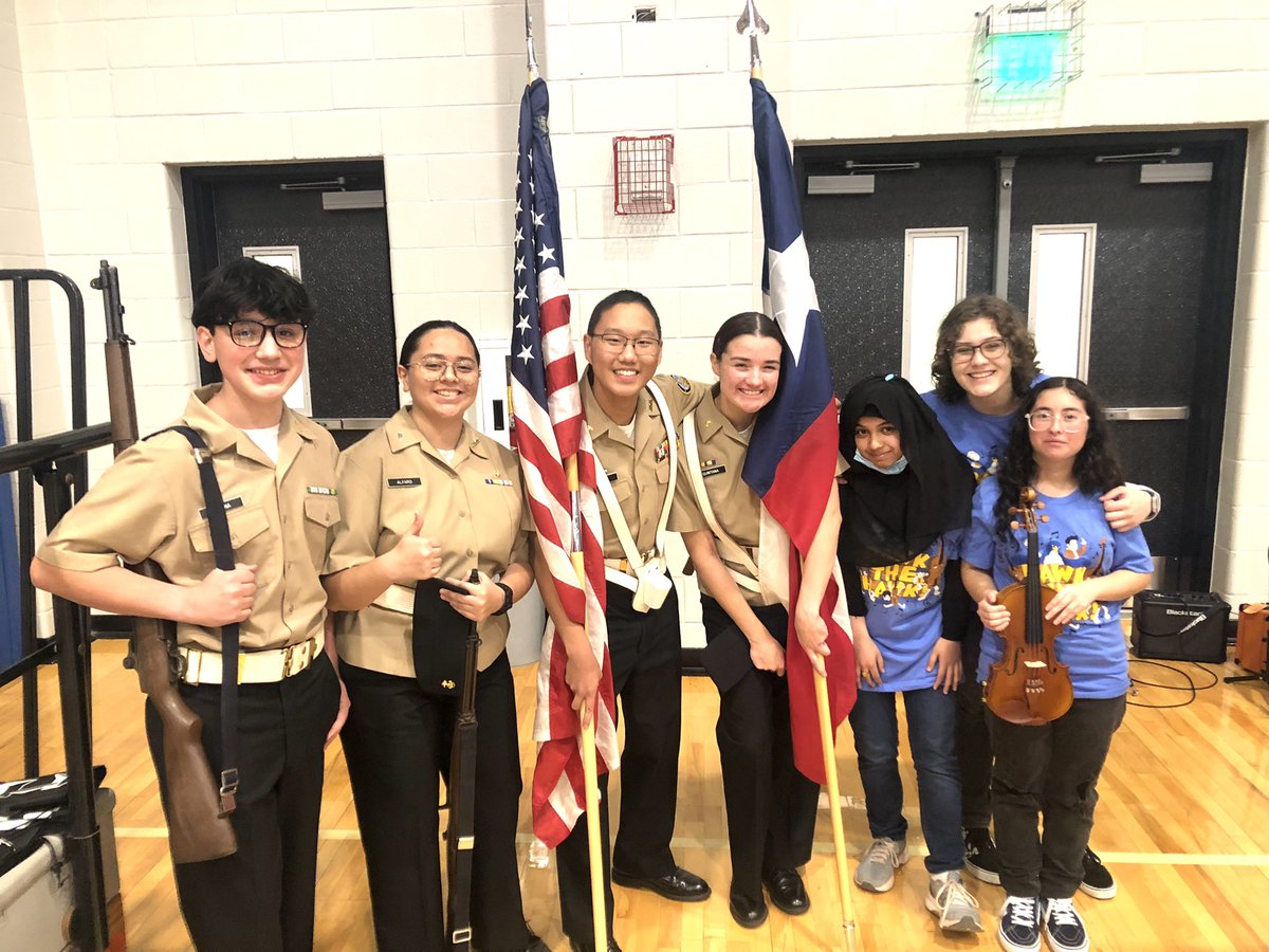 We had Cadets performing in the orchestra and Cadets conducting Color Guard for the Orchestra Concert. Great job by all!