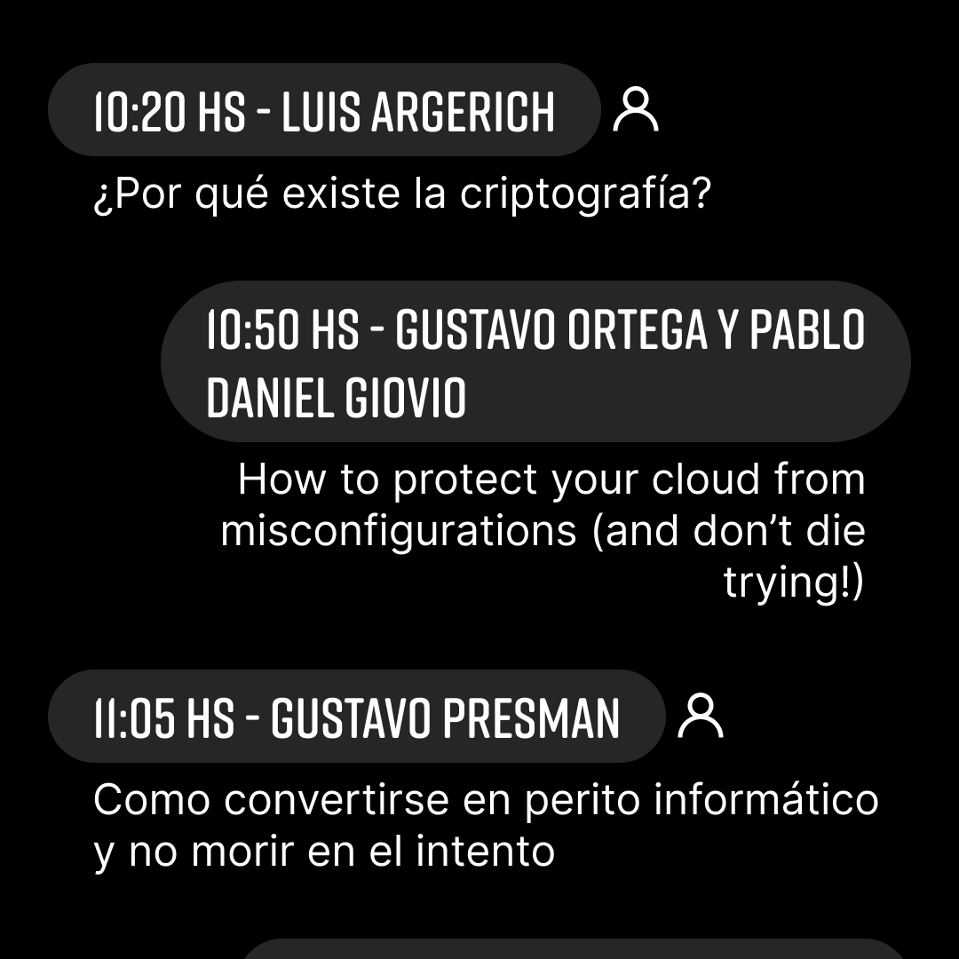 nerdearla's tweet photo. 👋 Día 3 de #nerdearla 🔥
👀 Mirá las charlas de la mañana del #trackSEC 🔒
Dale que la primera está arrancando ahora 🏃♀️ Accede desde 📲 https://t.co/34vefB8lUA
#security #scanning #mobile #sec #workshops https://t.co/RaFPvsYiij