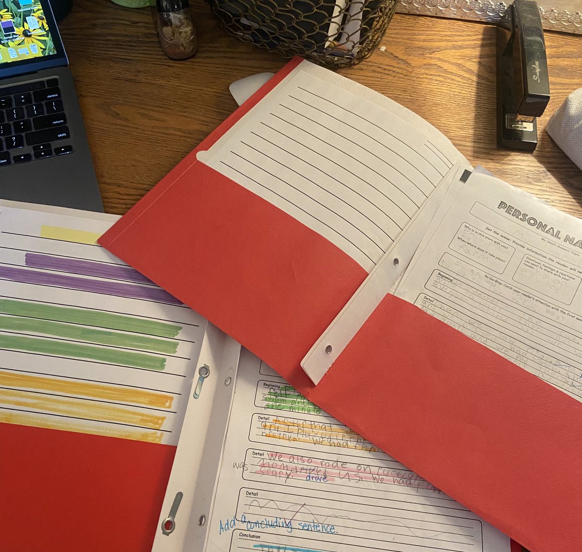 Editing personal narratives, getting ready for final drafts. Not everyone gets the same thing but everyone gets what they need. #bcpsmyview @BCPS_ELA