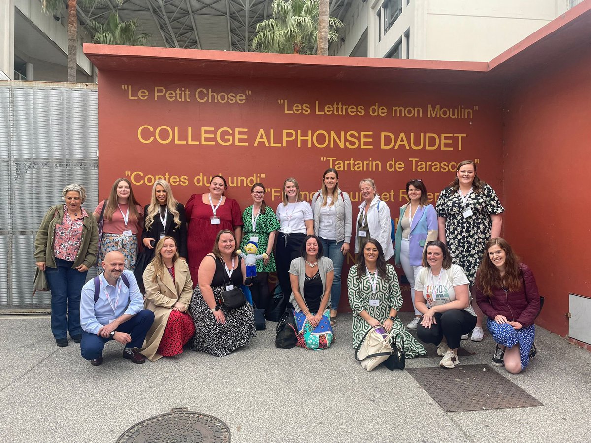 mmehlwilson's tweet photo. Today #MathieuThePuppet visited a collège and briefly saw the Teacher Training department in Nice. He had a fabulous time! He’s in denial about going home tomorrow but is looking forward to sharing his fantastic experiences with everyone! @LangfauldsPS @LfeeEurope @GlasgowIntEd https://t.co/fV1vIc0iqE