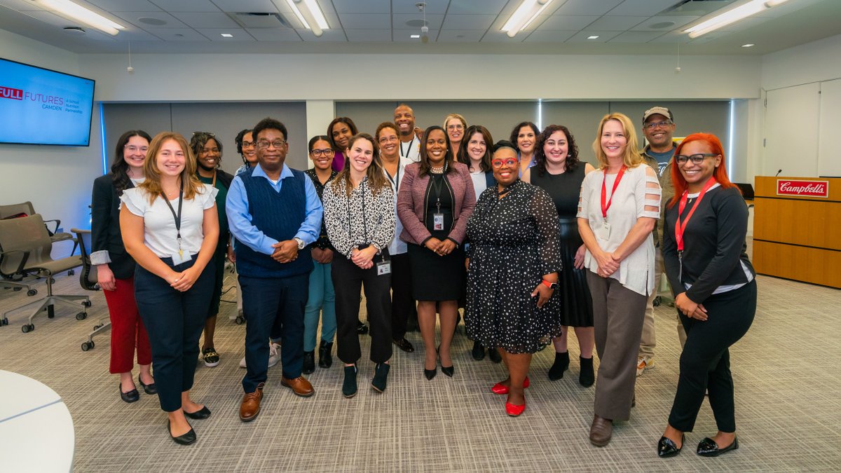 thecampbellsco's tweet photo. Year one of #FullFutures—our school nutrition partnership program—is officially in the books! We gathered with our program partners, Camden Mayor Carstarphen, and Camden City Schools Superintendent, Katrina McCombs, to recap the year’s accomplishments and plan for the year ahead. https://t.co/z7PxgmFSud