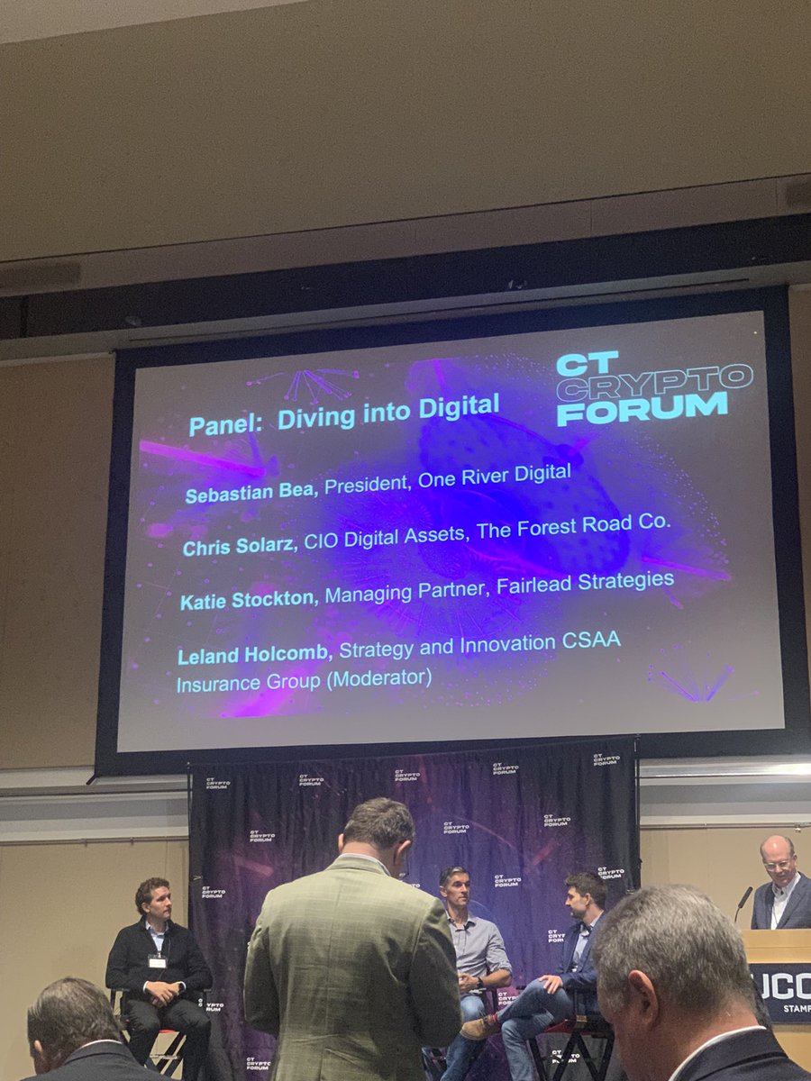 GabriellaMickel's tweet photo. Another interesting morning at the @CTCryptoForum https://t.co/KtjAVG5ied