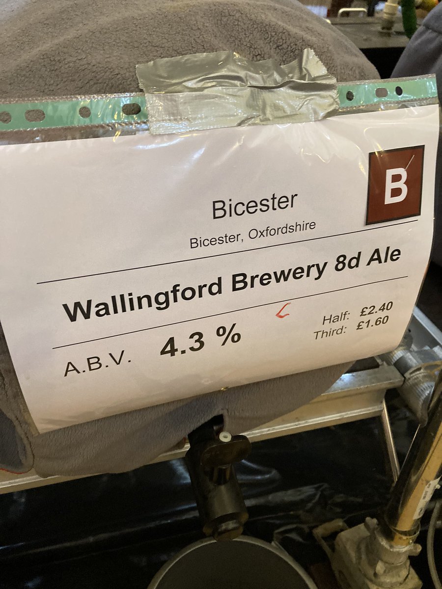 oxford_beerfest's tweet photo. And in second place, #Bicester Brewery’s 8d Ale https://t.co/N4Kennh7tz