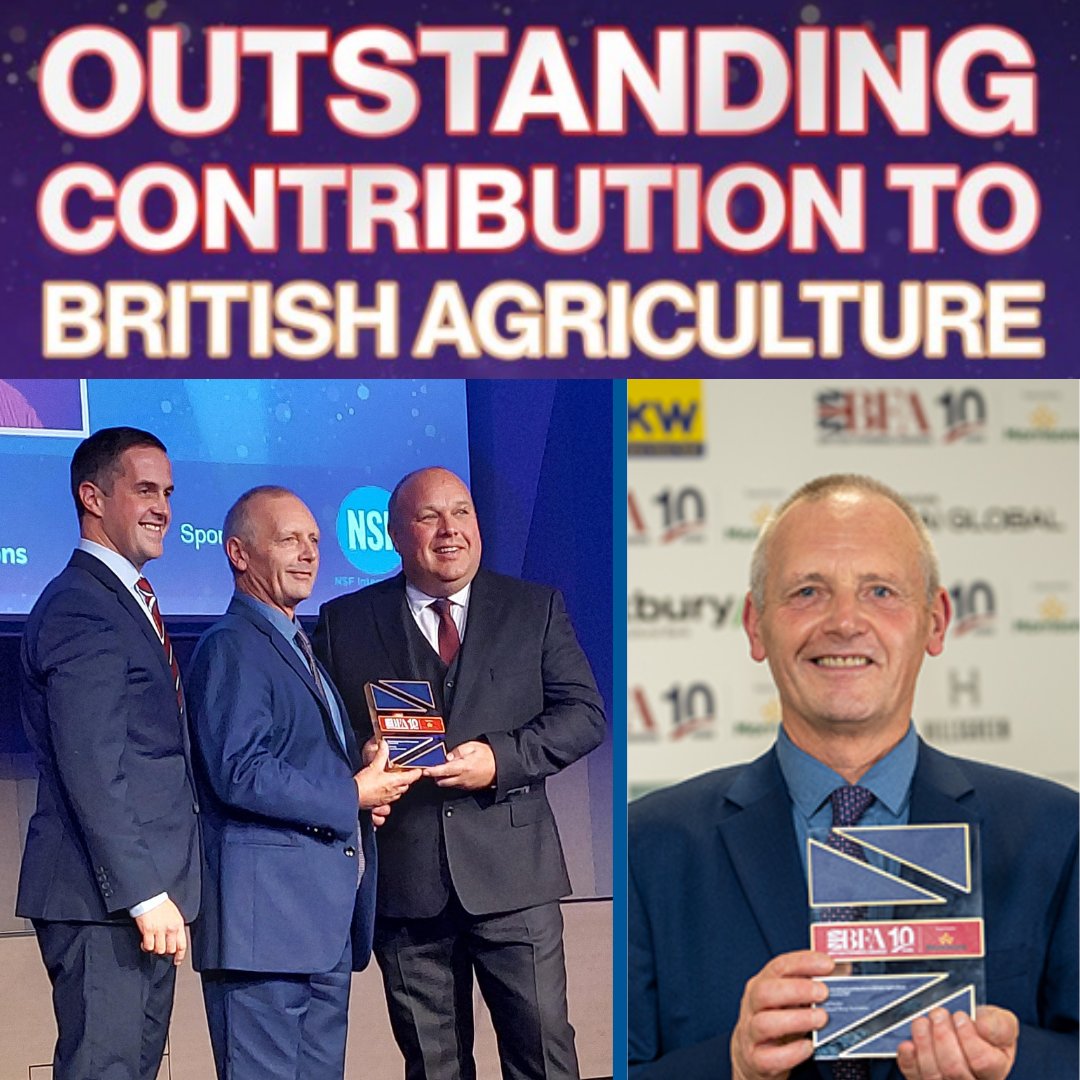 What a brilliant night at the BFA awards! Dale Newitt, Director of Supply Chain Food Safety for UK &amp; Ireland, presented our award to Phil Stocker, Chief Executive of National Sheep Association. This award recognises Phil's selfless contribution to British Agriculture.  #BFA22