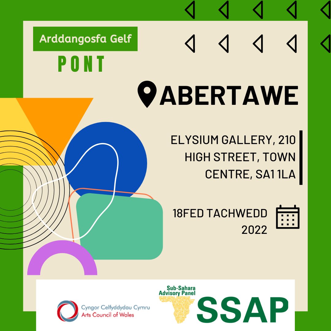 /-\/\/\ - <a href="/SSAPWales/">SSAP</a> 

🌉Madaraja/Pont🌉

Mae'r arddangosfa yn mynd ar daith!
The exhibition is going on tour!

🔹<a href="/venuewithaheart/">Temple of Peace</a> 03-09/11
🔸<a href="/elysiumgallery/">elysium</a> 18/11

ℹ️🎟️amam.cymru/ssap