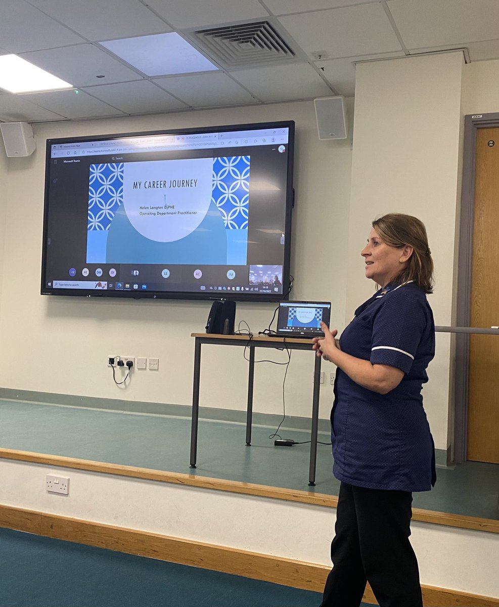 What a fantastic ODP career journey story from Helen Langton @GWH_NHS #AHPCareers Go ODPs! 🙌🙌