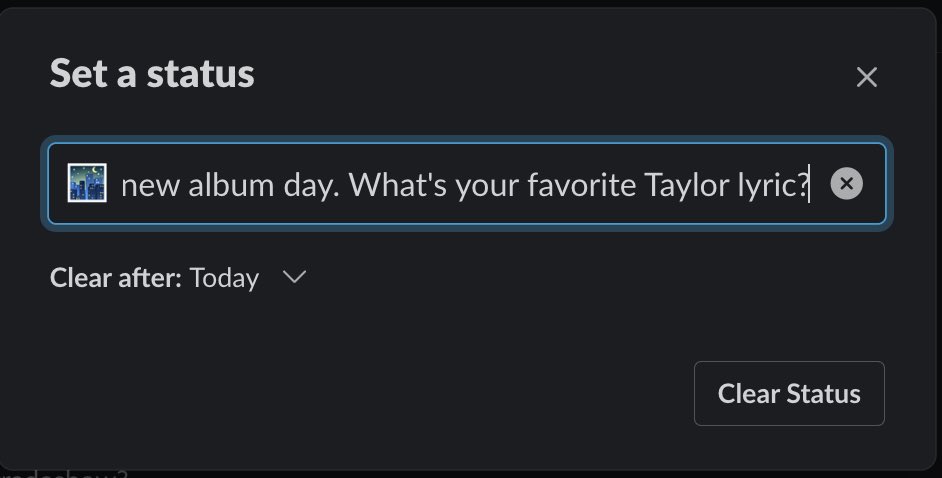 lisaeff's tweet photo. It’s me.
Hi. 
My only topic of conversation is Midnights byTaylor Swift - especially today. 
Maybe more next week..month.. year. Is there an end? 
It won’t be exhausting. 

#TSAntiHeroChallenge #TSmidnighTS  @taylornation13 @taylorswift13 @SlackHQ https://t.co/gIbdnavOlJ