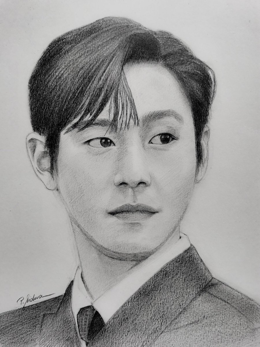 The most beautiful Korean eyes belong to Ahn Hyo-seop 🖤
believe me or not...

#art #fanart #AhnHyoSeop #BusinessProposal #portrait #sketch