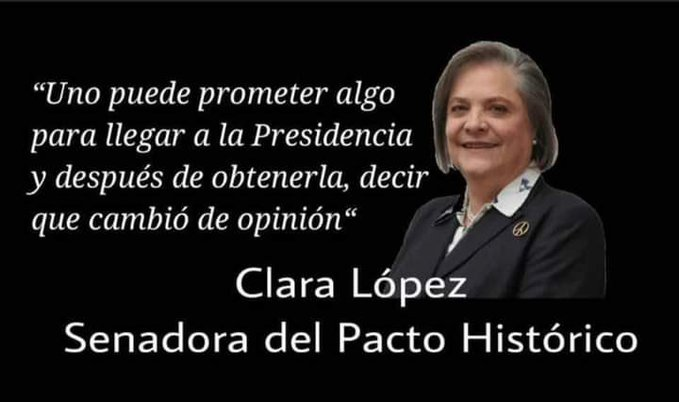 Aladiestra1's tweet photo. @petrogustavo ¿Han escuchado alguna vez eso de prometer para luego cambiar de opinión?

Aplique cada que lea a Petro, es doctrina de iguales. https://t.co/SMgsoHoeog